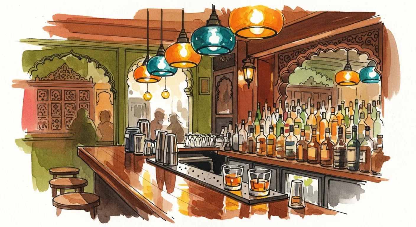 A Mumbai bar story — a specific bar, a cocktail origin story, a bartender profile, a drinking neighbourhood, or a cocktail recipe. Write in Little Little voice: intimate, nocturnal, knows the city after dark. — Mumbai, Mumbai