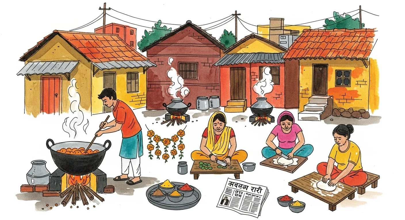 Investigating how the generational exodus of young families from Khotachiwadi and the soaring maintenance costs of heritage structures are economically challenging the few remaining East Indian home-chefs and small-scale bakeries, culturally endangering the preservation of unique ancestral festive recipes and baking traditions in this historic village. — Khotachiwadi (Girgaon), Bombay