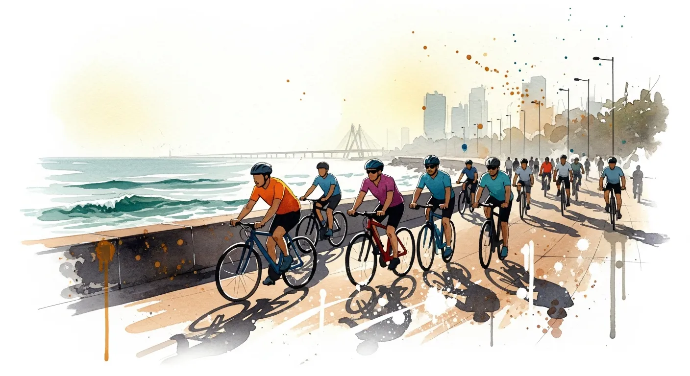 Worli Promenade Breakfast Ride - Pedal & Go